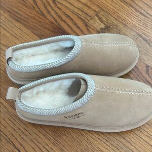 Koolaburra Beige Suede Slippers